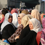 women at checkpoint