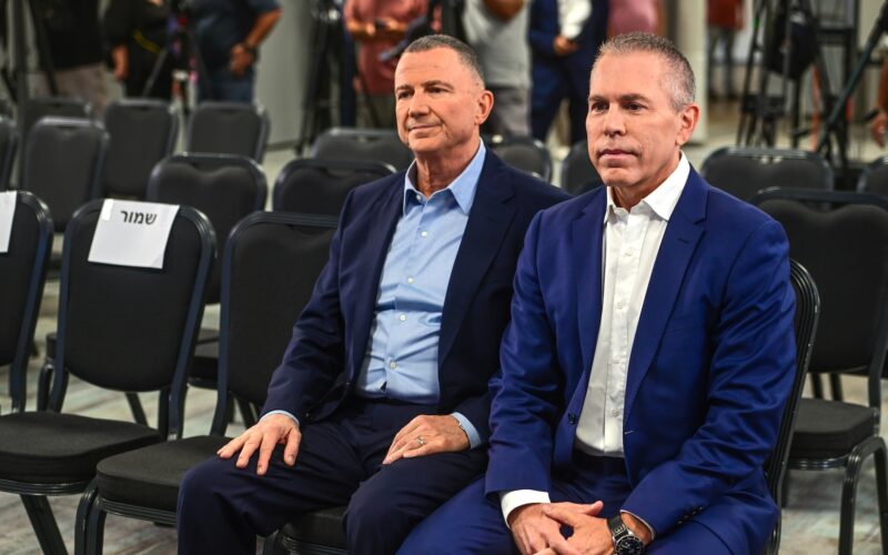 MK Yuli Edelstein and former minister Gilad Erdan